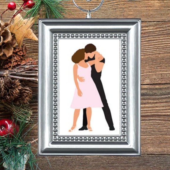 Patrick Swayze & Jennifer Grey Dirty Dancing Christmas‎ Tree Ornament - Picture 1 of 2